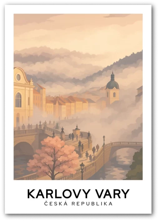 Karlovy Vary - Česko, Jarní mlha