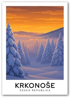 Krkonoše - Česko, Zima