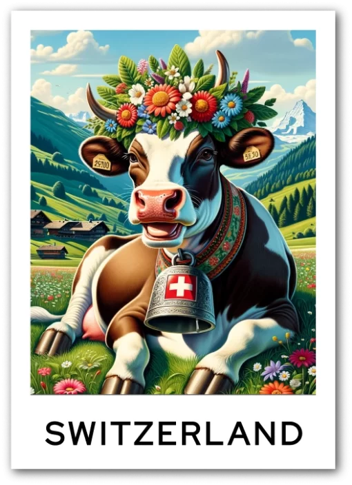 Switzerland - Švýcarsko, Kráva